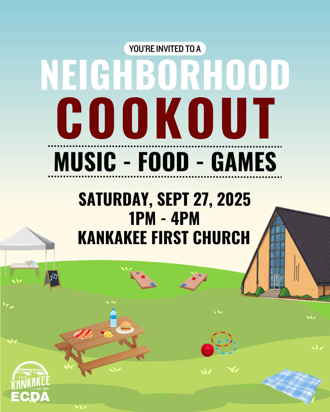 ECDA September NEIGHBORHOOD COOKOUT (Socials) ECDA September NEIGHBORHOOD COOKOUT