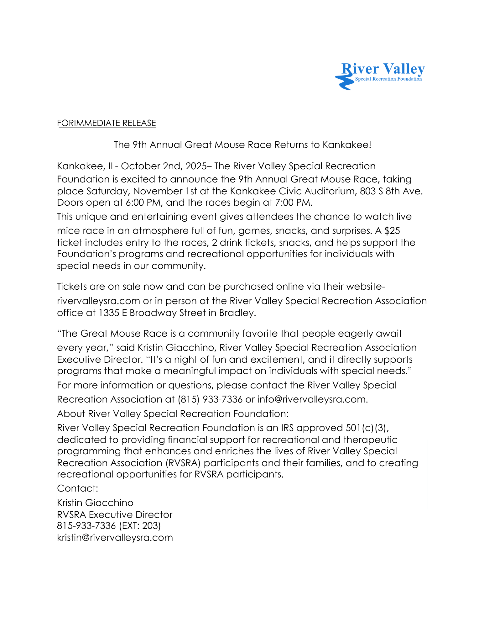 RVSRF Mouse Race 2025 Press Release.pdf