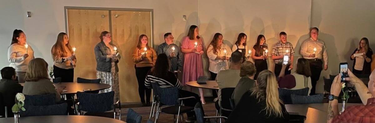 KCC students at the Phi Theta Kappa (PTK) Induction Ceremony on Oct. 24, 2025