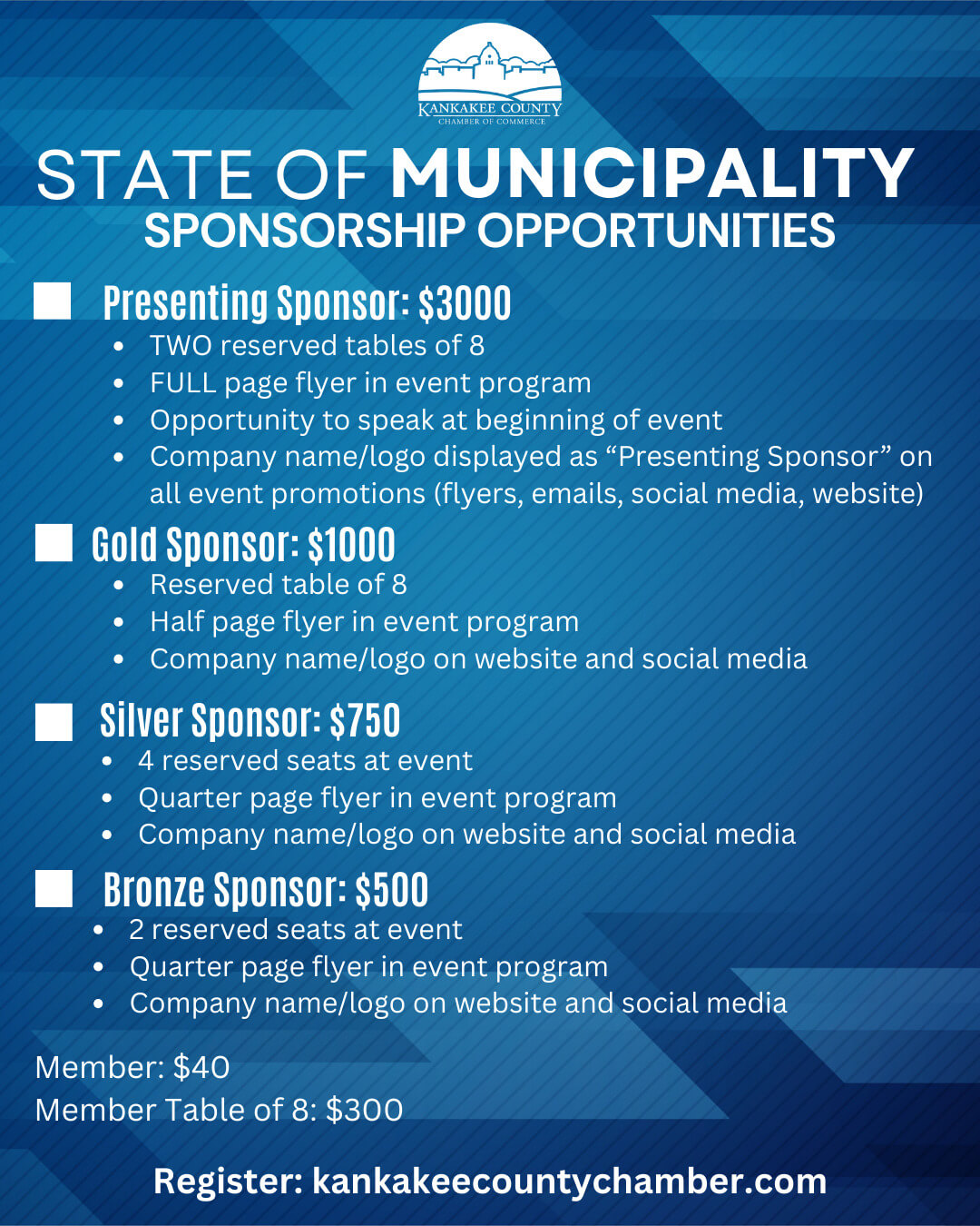 State of Municipality 2026 Sponsorships