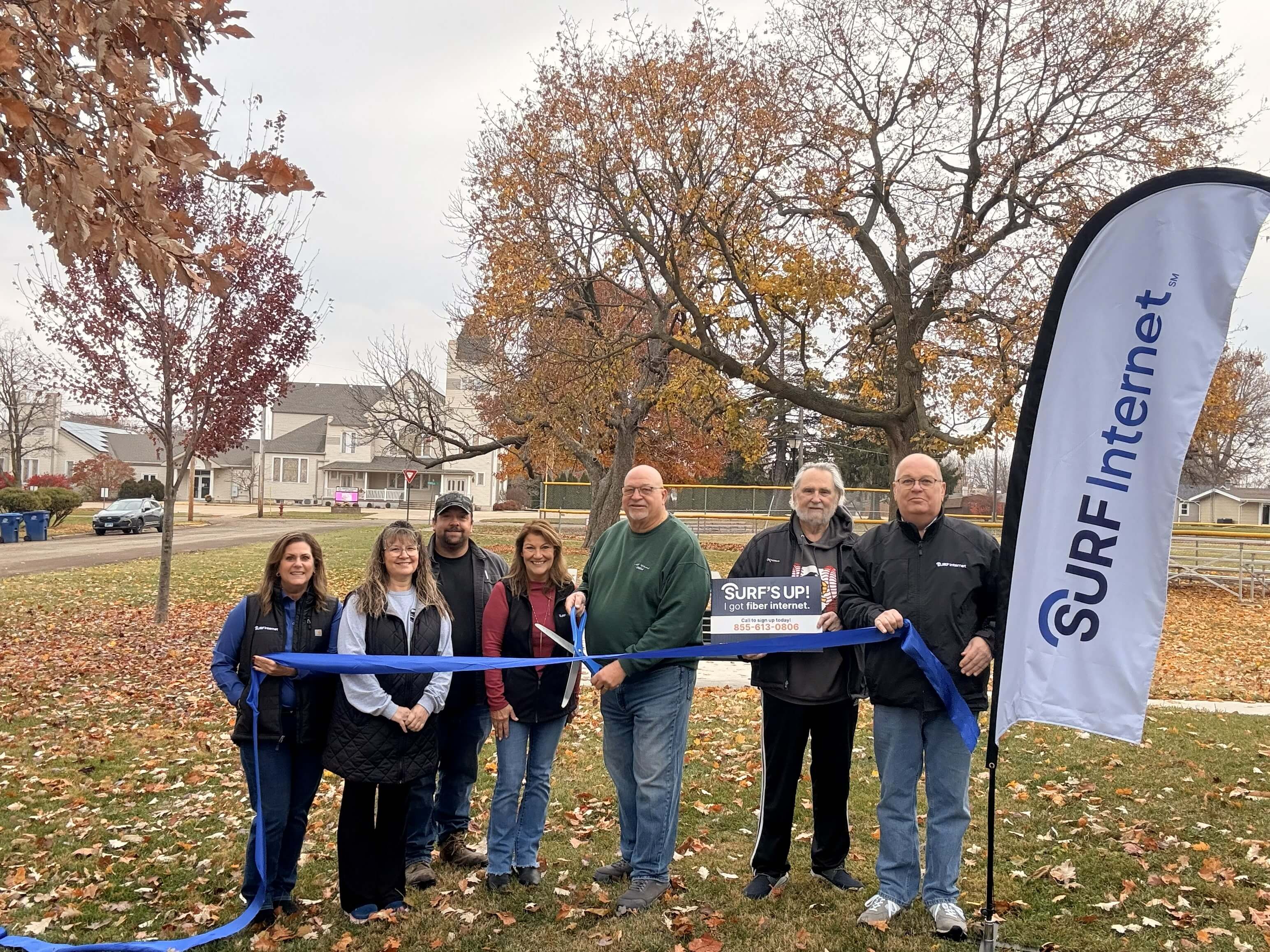 Surf Internet team members joined local leaders in Granville, Illinois, for a ribbon-cutting ceremony celebrating the completion of fiber-optic construction. The project wrapped up in late November 2025 as Surf marked 250,000 homes passed across the Great Lakes region.