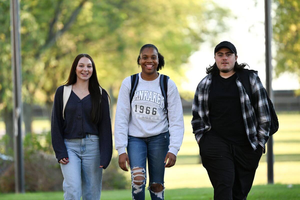 KCC students (left to right) Abby Altmyer, Mya Eason, and Logan Kelly