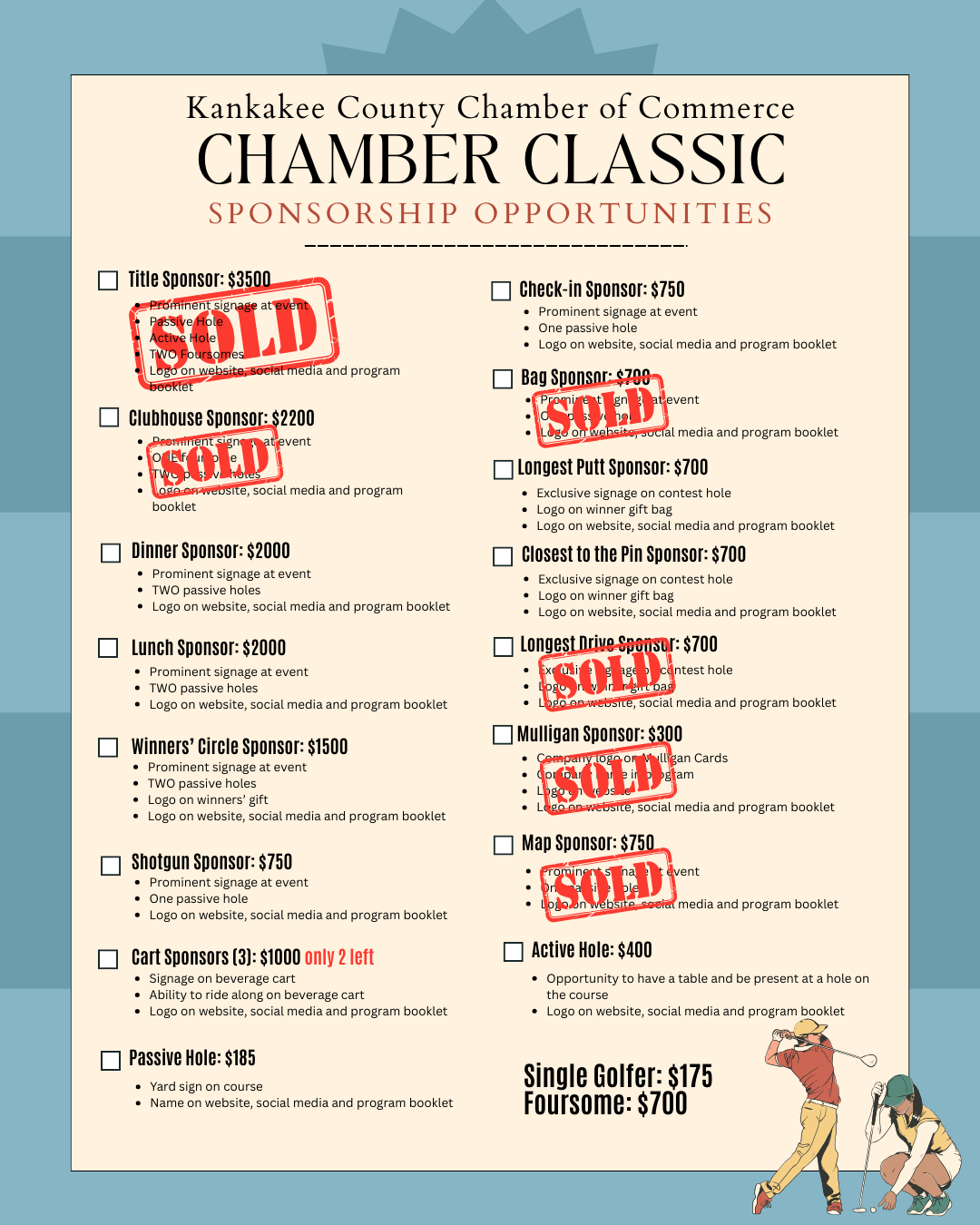 2026 golf outing sponsorships