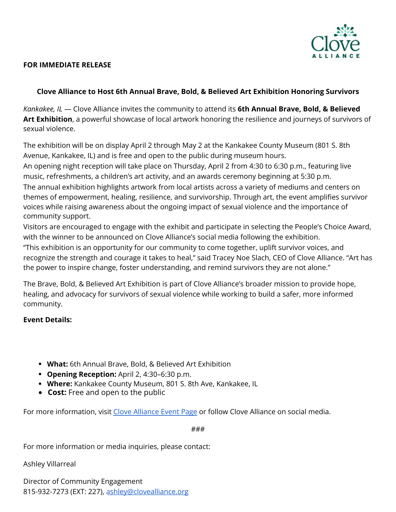 2026 Brave, Bold and Believed Art Show Press Release.pdf (1)