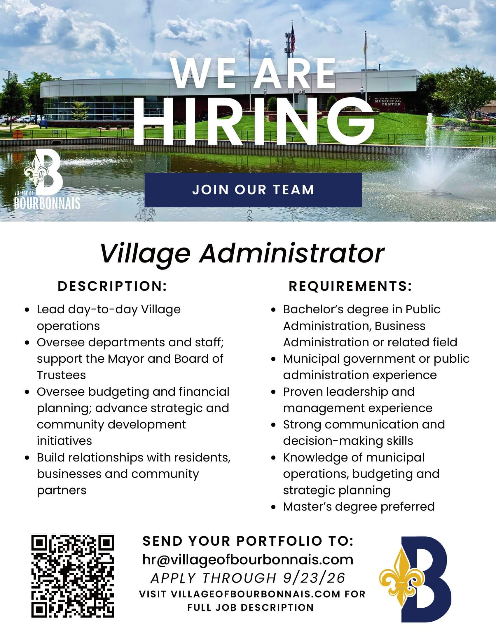 Village_of_Bourbonnais_Village_Administrator_Hiring_Flyer_2026