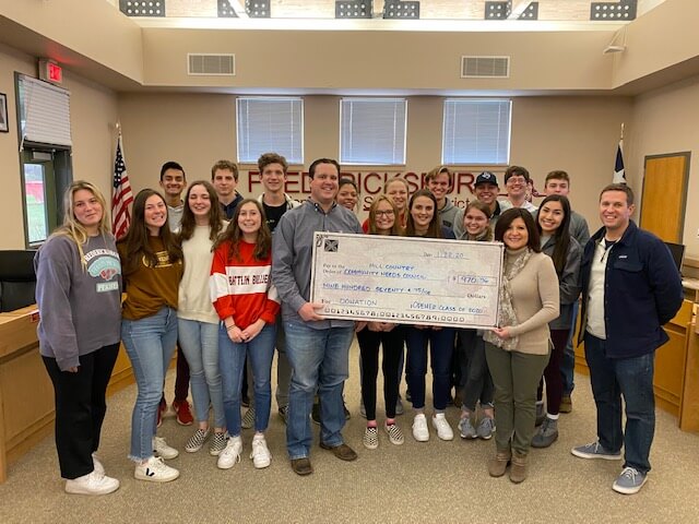 Class of 2020 check presentation Class of 2020 check presentation