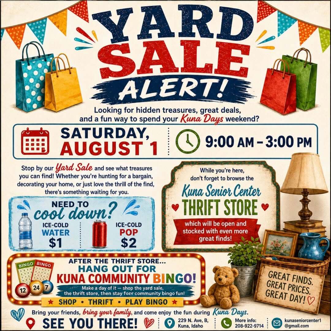 Senior Center yard sale