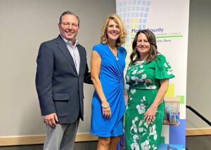 q2-1-1536x1098 Darren Hennen, Chairman of Platte County EDC, Dr. Leigh Anne Taylor Knight, Executive Director & COO of The DeBruce Foundation, and Tina Chace, Executive Director of Platte County EDC.