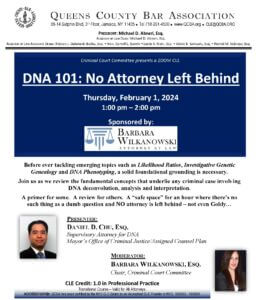 DNA 101 No Attorney Left Behind