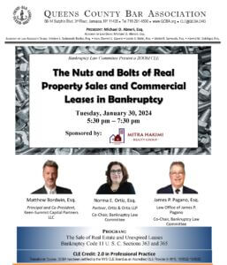 Nuts And Bolts of Real Property Sales And Commercial Leases In Bankruptcy