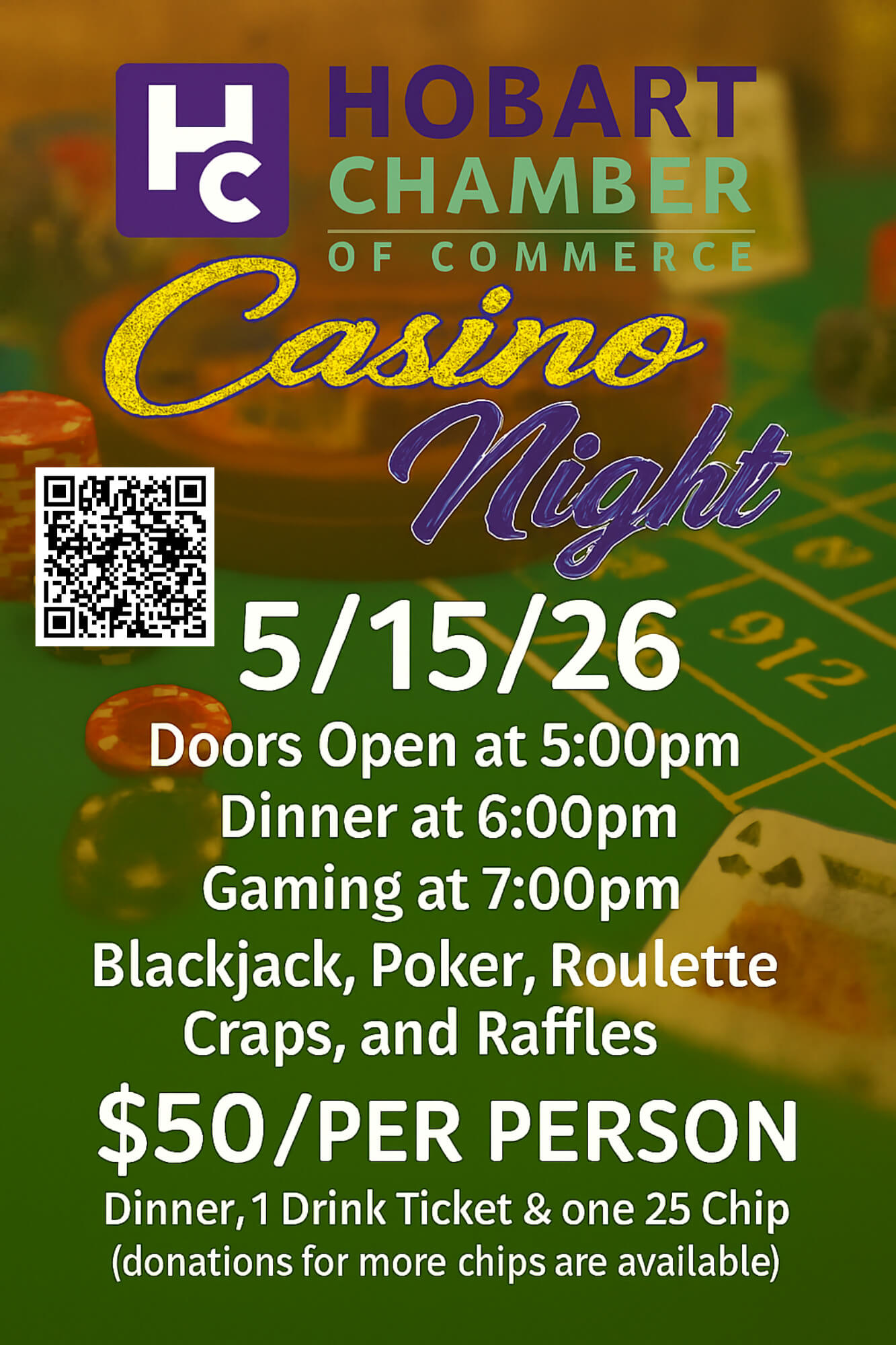 Casino Night - QR Code