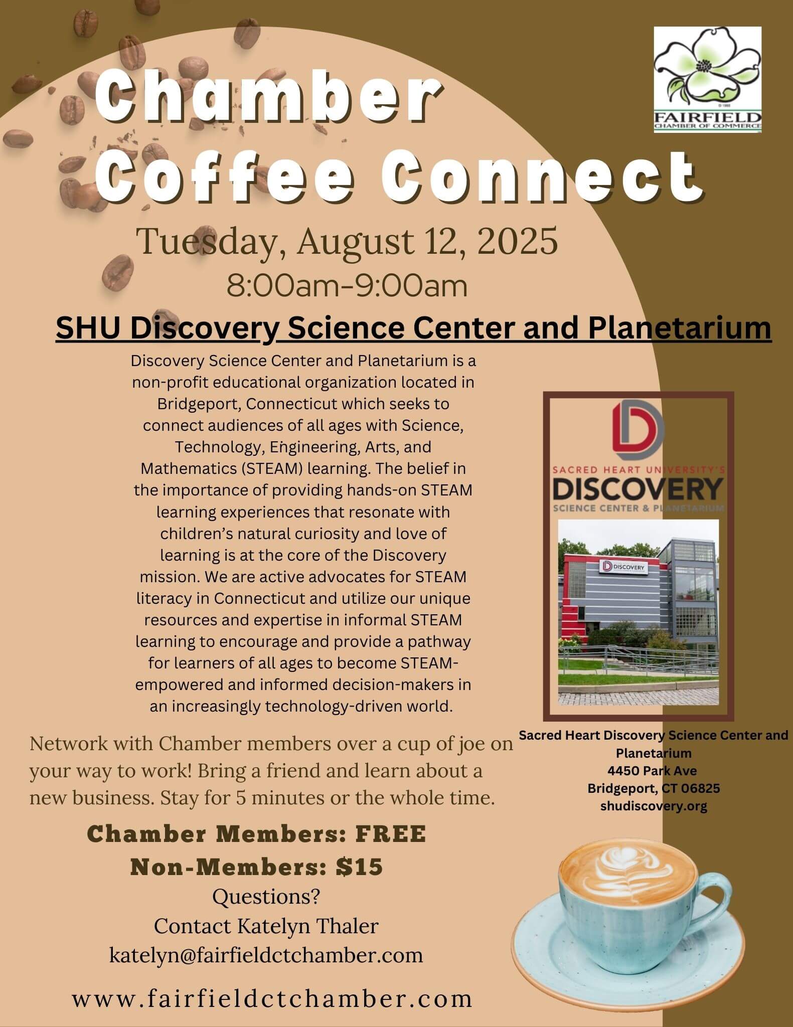Chamber Coffee Connect at SHU Discovery Science Center and PLanetarium (1)