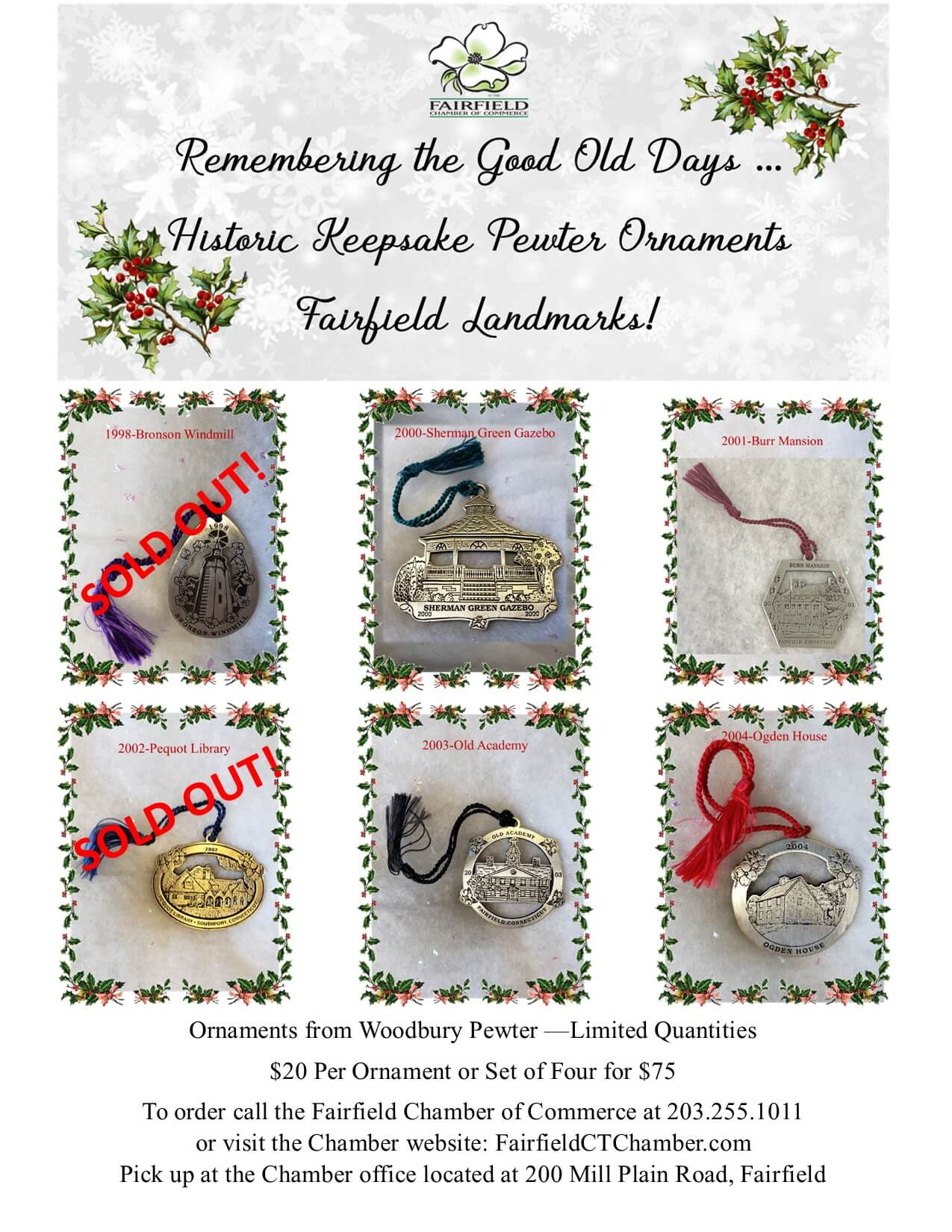 Fairfield Ornaments flyer