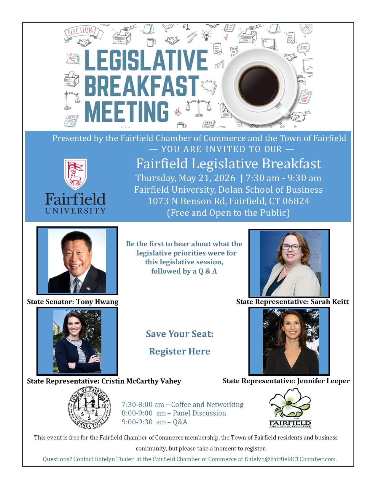Legislative Breakfast 2026 flyer