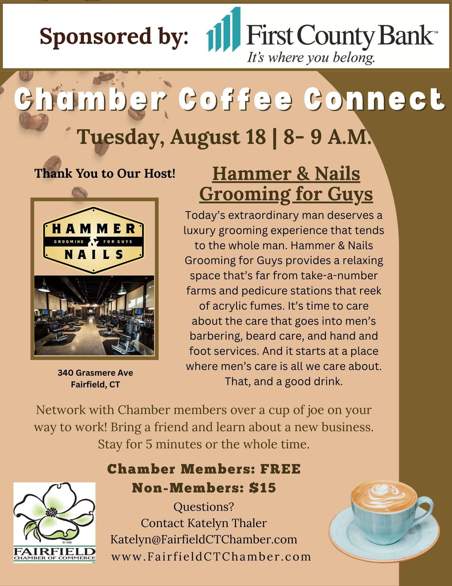 Chamber Coffee Connect Hammer and Nails August 2026