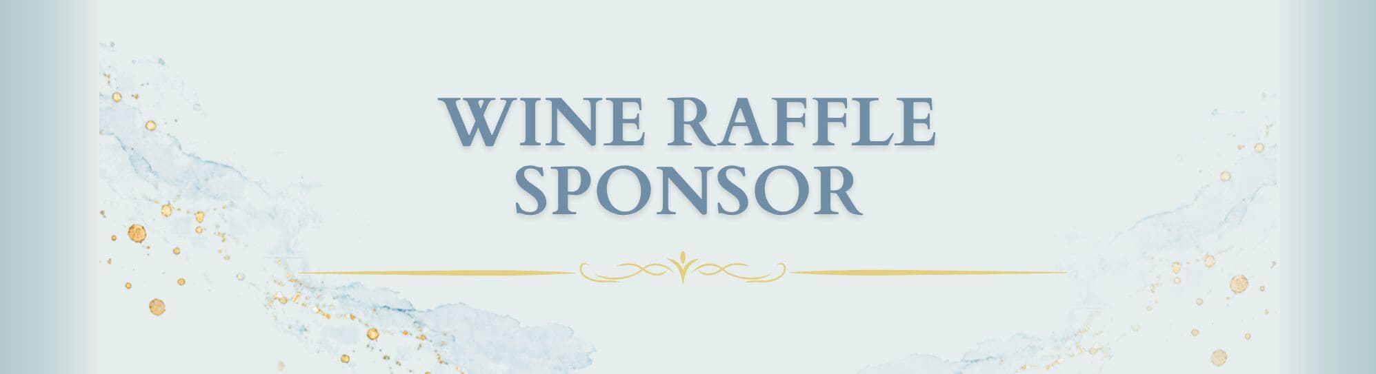 Wine Raffle Sponsor Title Banner