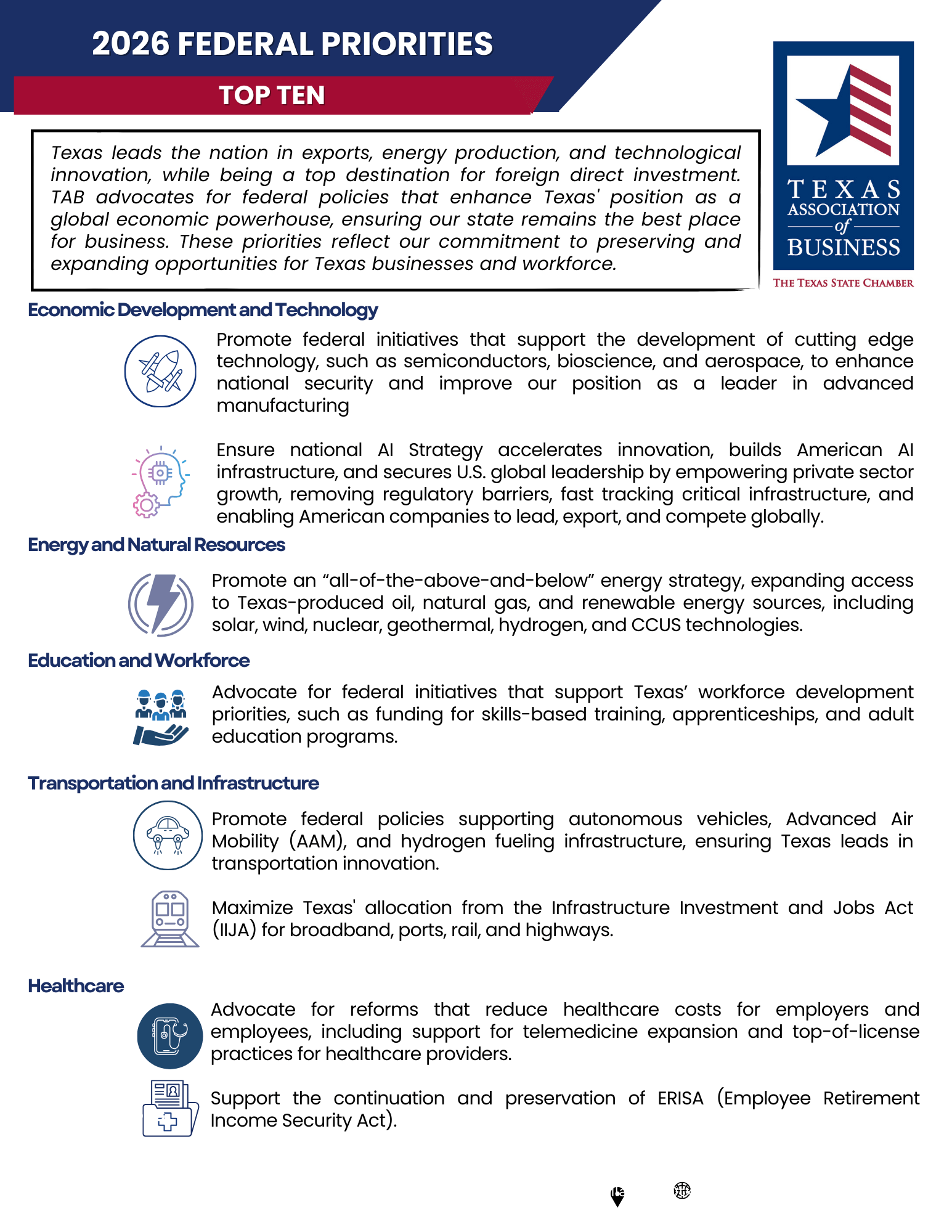 Federal Priorities 2026 - TAB