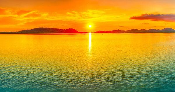 ocean sunset landscape