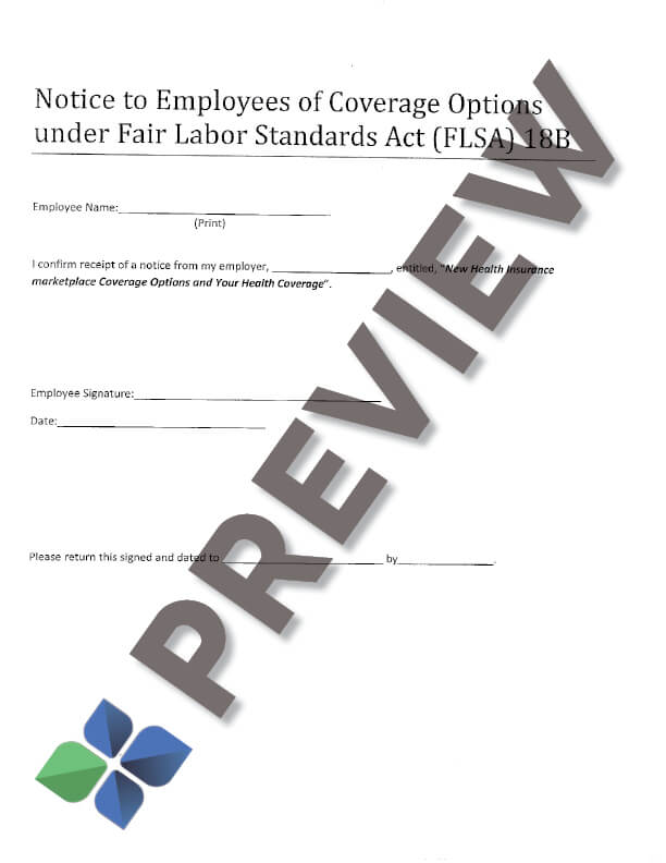 ACA_Model_Notice_Acknowledgment_of_Receipt_preview ACA Healthcare Notice - Acknowledgement of Receipt