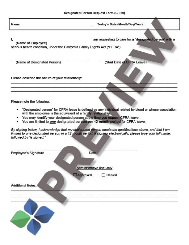 CFRARequestForm-DesignatedPerson_preview CFRA request form - designated person