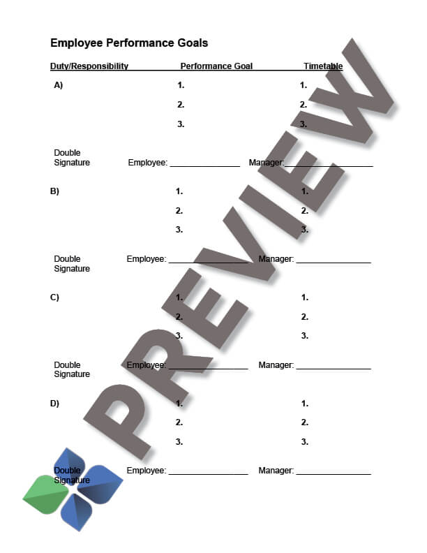EmployeePerformanceGoals_preview Employee Performance Goals Form Thumbnail