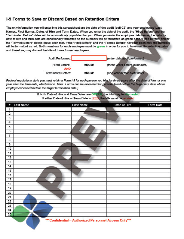 I-9RetentionWorksheet-TerminatedEmployees_preview I-9 Form Retention Worksheet for Termianted Employees Thumbnail