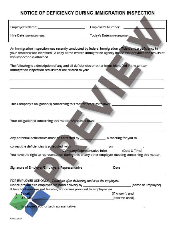 ImmigrationInspectionDeficiencyNotice_preview Immigration Inspection Deficiency Notice