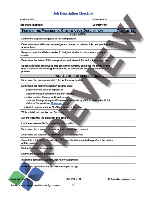 JobDescriptionChecklist_preview Job Description Checklist