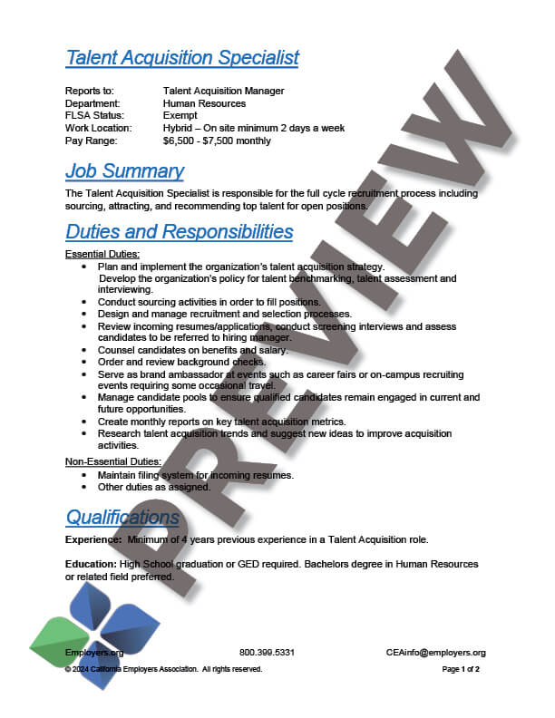 JobDescriptionExample_preview Job Description (Example)