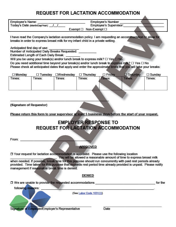 LactationAccommodationRequest_preview lactation accommodation request