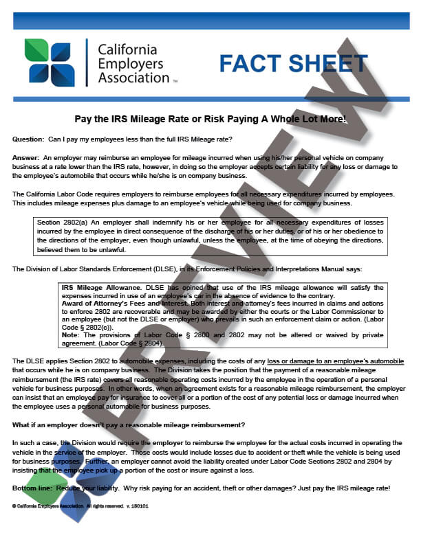 MileageReimb__Fact_Sheet_preview Mileage Reimbursement Fact Sheet Thumbnail
