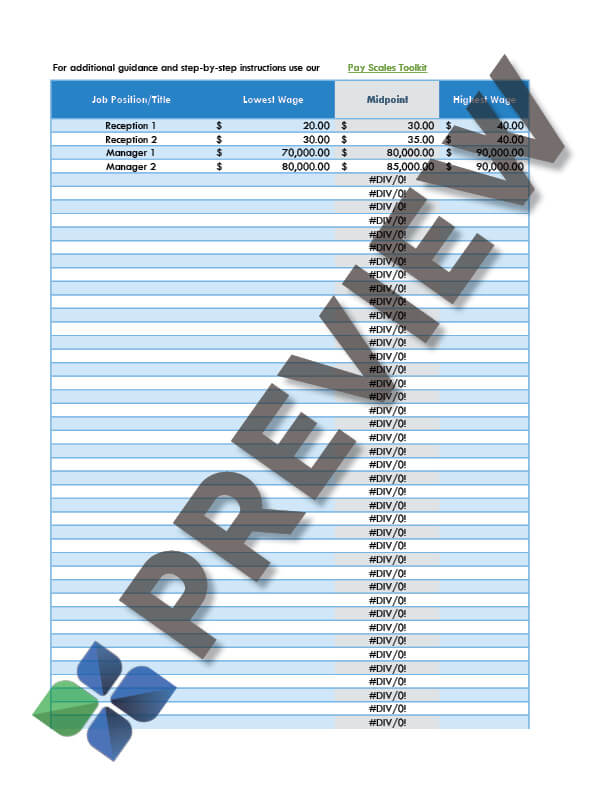 PayScaleWorksheetSB1162_preview Pay Scale Worksheet Thumbnail