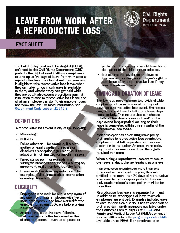 Reproductive-Loss-Leave_preview Reproductive Loss Leave Rights - Fact Sheet (CRD)