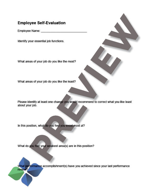 SelfAssessment_preview Employee Self Assessment Form Thumbnail