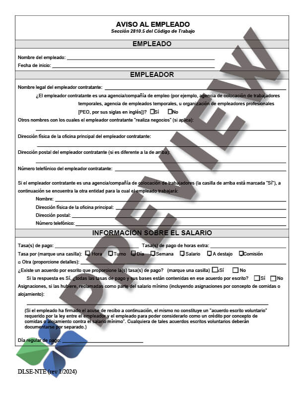 Spanish_2810.5_preview Wage Theft Notice in Spanish Thumbnail