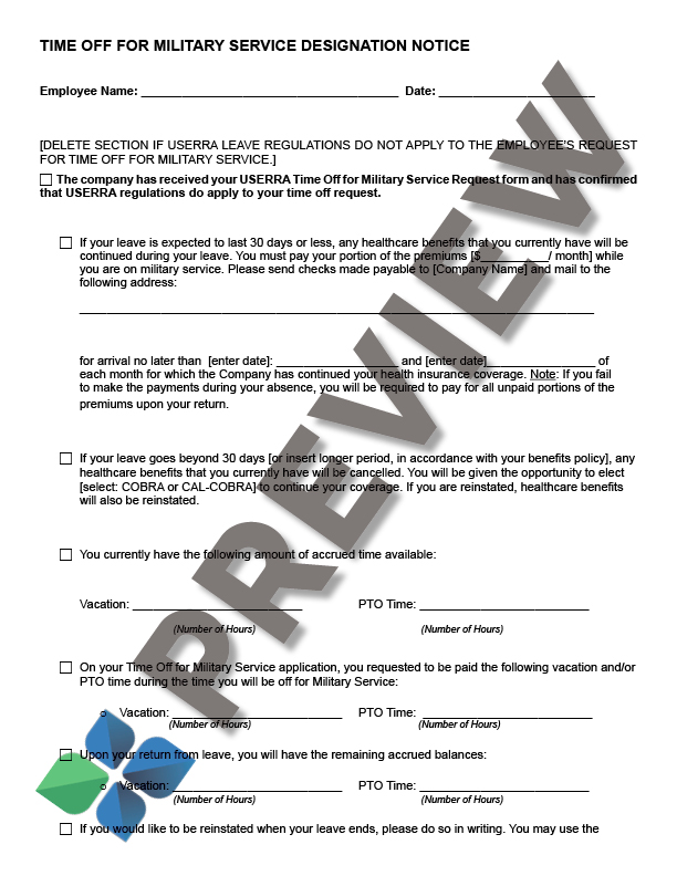USERRADesignationNotice-UsebyEmployer_preview USERRA Designation Notice Form Thumbnail