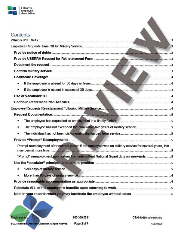 USERRAToolKit_preview USERRA - Time Off for Military Service Toolkit