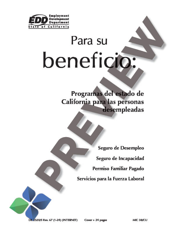de2320s_preview EDD For Your Benefit in Spanish Thumbnail