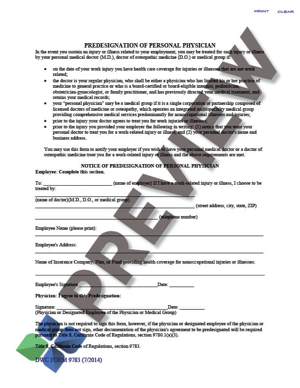 dwcform_9783_preview Workers Comp Pre-designation Form Thumbnail