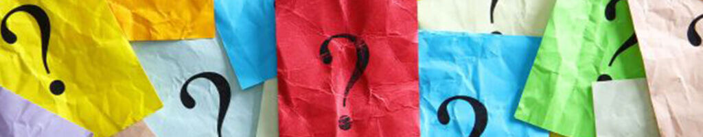Question marks header