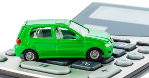 toy car on calculator