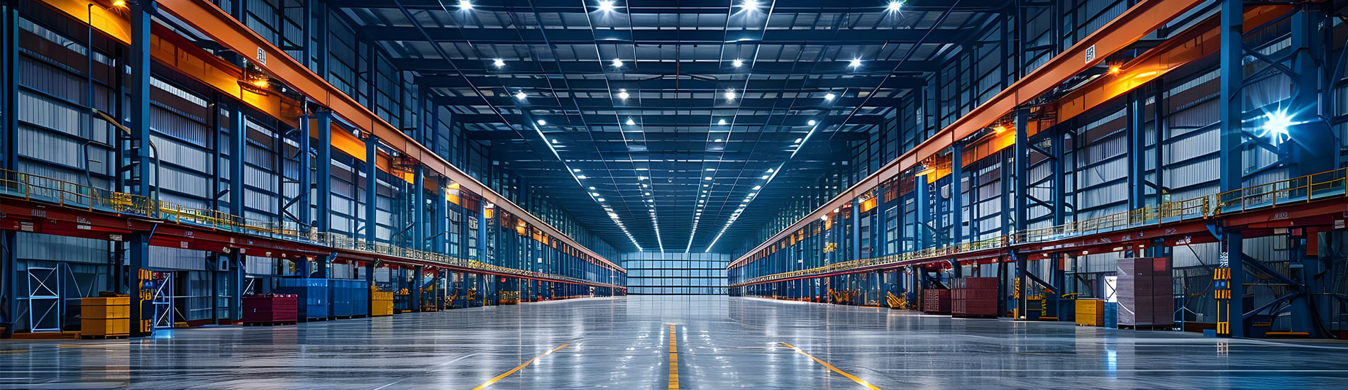 empty industrial warehouse