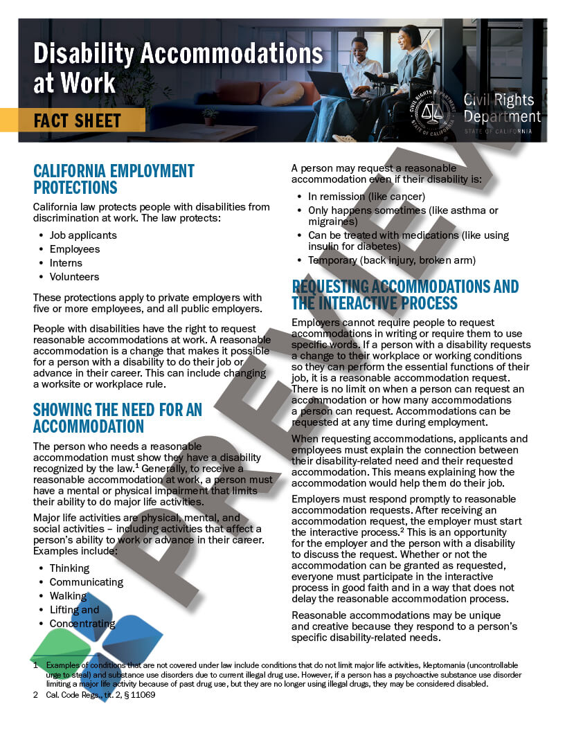 Disability Accommodations at work thumbnail