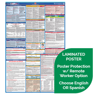 2027 Laminated LLC poster with protection and remote worker option
