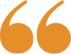orange quotation marks