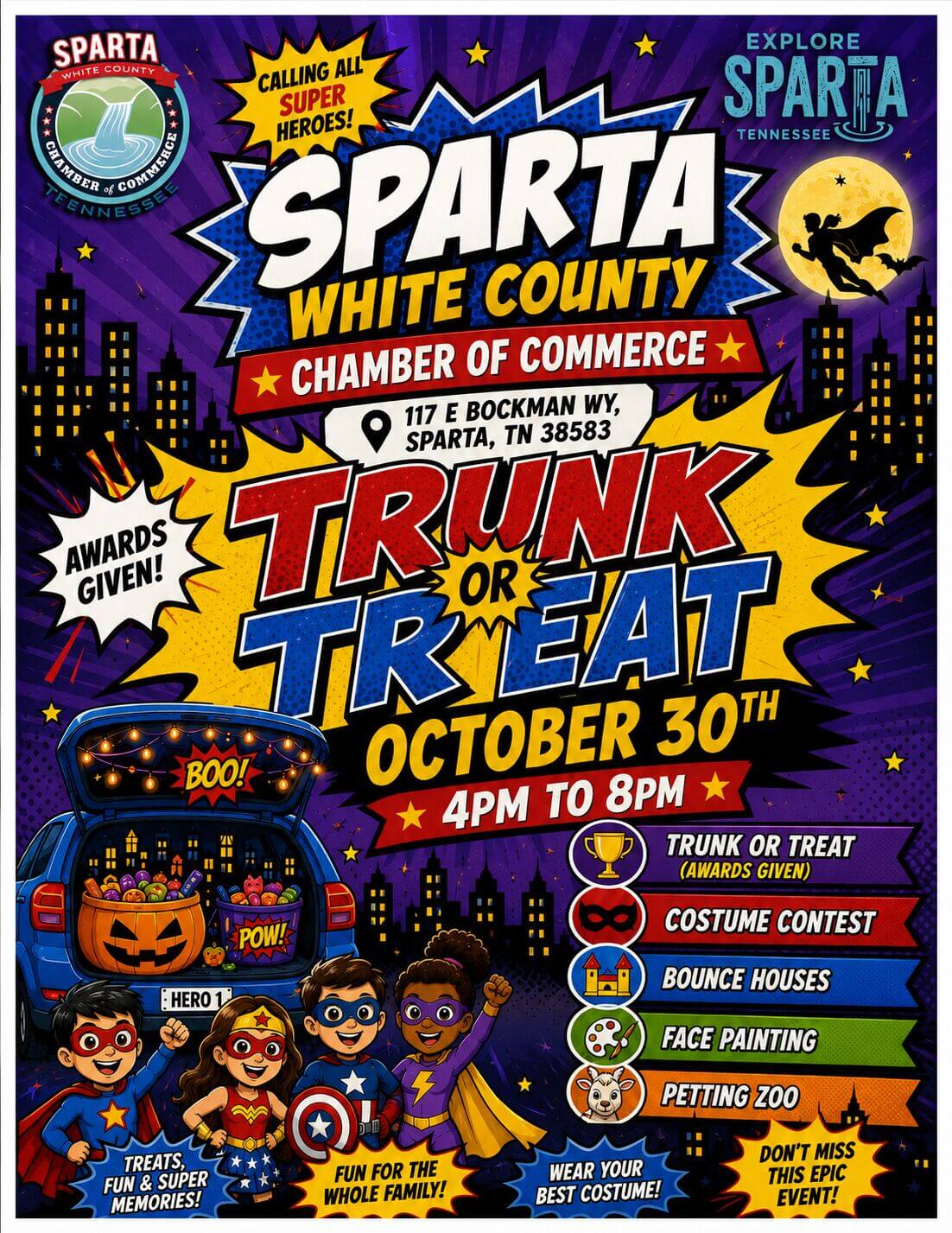 Chamber Super Hero Flyer by Joni