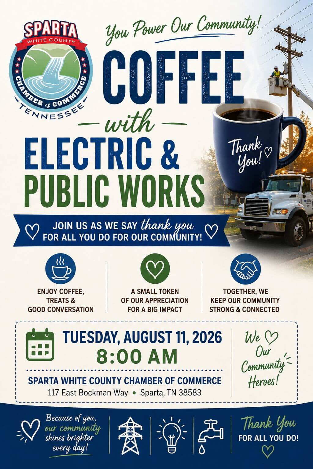 Coffee with Electric and Public Works