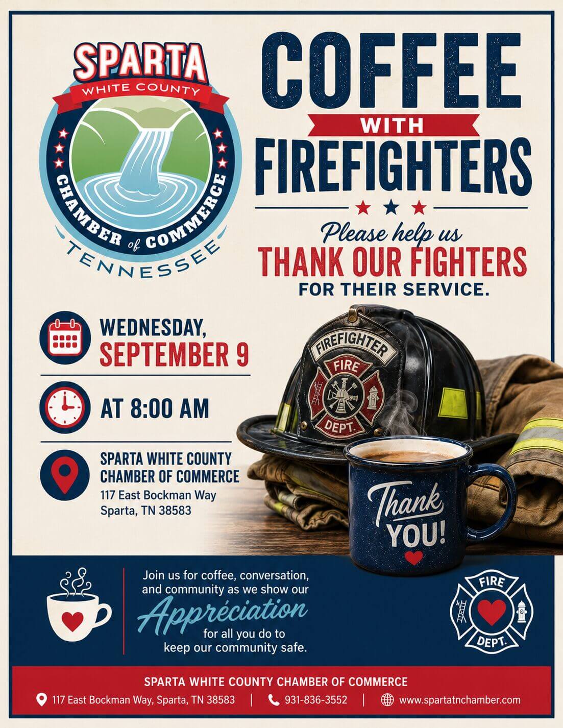 Coffee with Firefighters