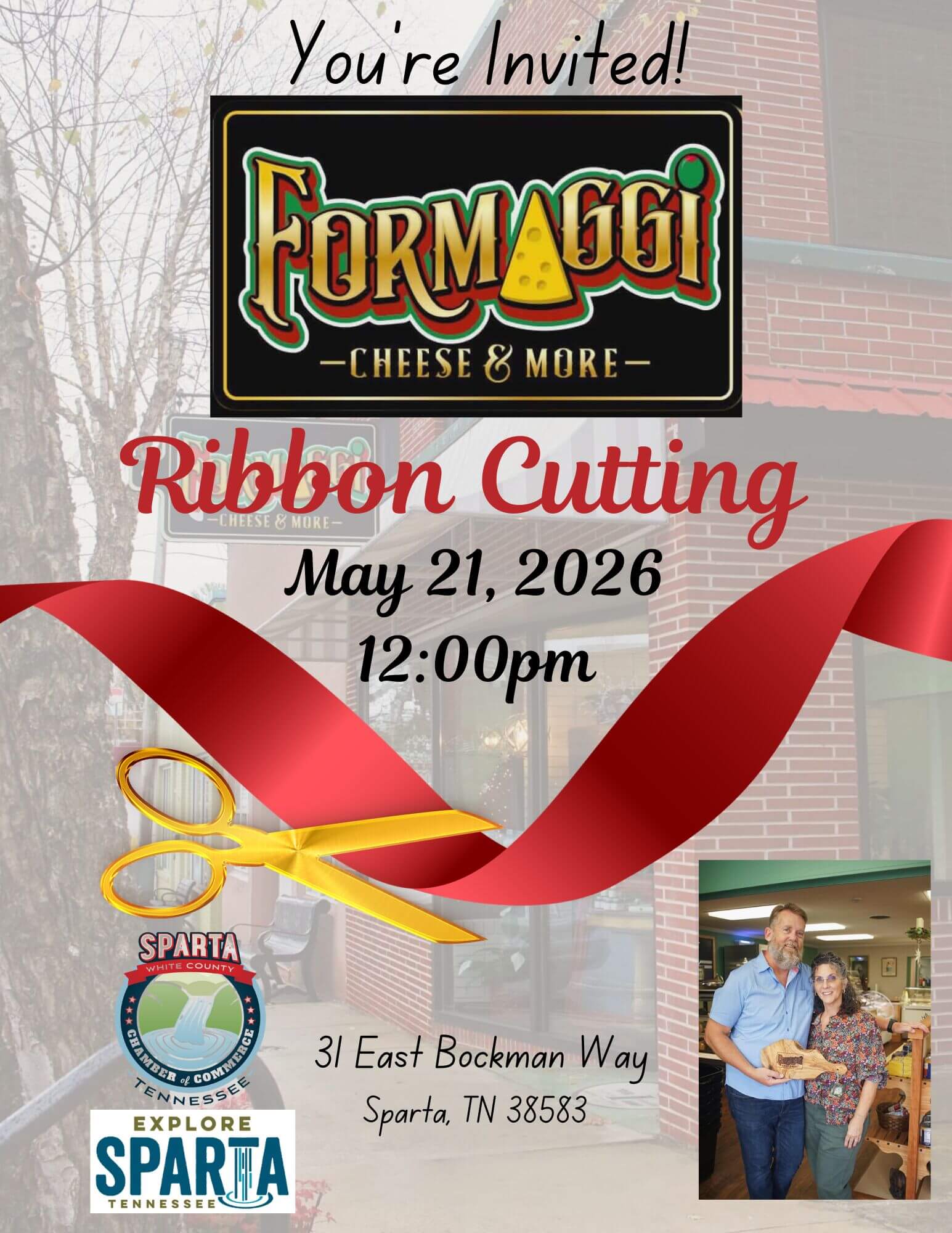 Formaggi Ribbon Cutting