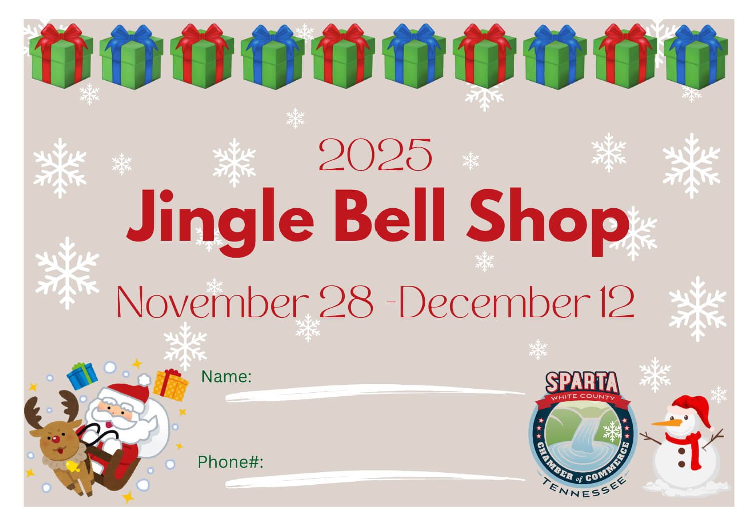 Jingle Bell Shop Ticket 1